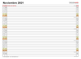 Calendario Noviembre 2021 Calendarpedia