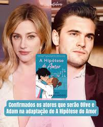 Confirmados os atores que serão Olive e Adam na adaptação de A Hipótese do  Amor✨ A Amazon MGM Studios anunciou que Lili Reinhart e Tom Bateman estão  confirmados como os protagonistas da