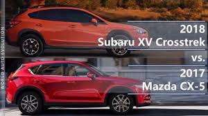 Select style subaru crosstrek subaru crosstrek hybrid. 2018 Subaru Xv Crosstrek Vs 2017 Mazda Cx 5 Technical Comparison Youtube
