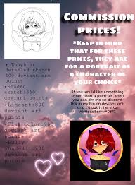 We don't want you to sell your art for next to nothing. Commission Price Sheet By Airheadberry On Deviantart