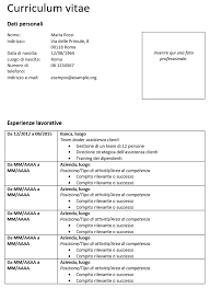 Cv europass modello da compilare modello template / modello curriculum vitae fisioterapista esempio cv fisioterapia livecareer : Curriculum Vitae Esempio Struttura E Contenuti Ionos