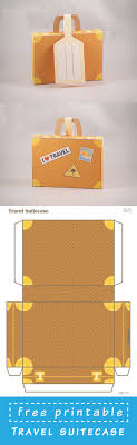 Diy Printable Travel Suitcase With Address Tag Mit Bildern Koffer Basteln Schachteln Basteln Geschenkkartons