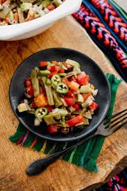 In a large bowl, combine. Ensalada De Nopales Asados Grilled Cactus Salad Muy Bueno Cookbook