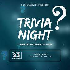 Oct 12, 2021 · now in its fourth year, everyone thankful is an evening of food and fun designed to raise funds to provide thanksgiving dinners for families in need. Trivia Quiz Night Video Ad Design Template Postermywall