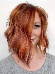 Long inverted bob + bangs. Hottest Red Bob Haircuts And Hairstyles For Women 2019 Stylezco