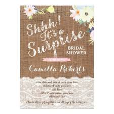 Surprise Bridal Shower Or Party Invitation Cards Zazzle Com 2nd Birthday Invitations Birthday Party Invitations Surprise Birthday Party Invitations