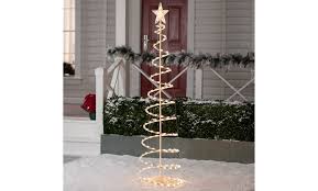 Lightshare 5ft led star light tree, warm light, brown. Up To 16 Off On Holiday Time Prelit Spiral Ch Groupon Goods
