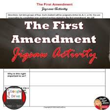 First Amendment Jigsaw Activity Print And Digital Teaching Strategies High School Social Studies Teacher Teaching