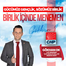 gokhan ok chp menemen genclik kollari baskanligina aday oldugunu acikladi