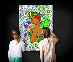 Have a great time filling in colors! Amazon Com Natural African Queen Large Coloring Page Natural Hair Coloring Sheet Jumbo Coloring Book Pages Giant Coloring Poster Unframed Handmade Products