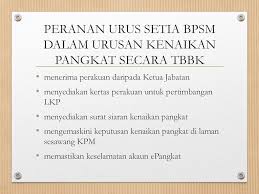 Membolehkan perancangan urusan pemangkuan, kenaikan pangkat, penempatan pemangkuan, pertukaran jawatan kenaikan pangkat dilaksanakan caw naik pangkat, bpsm mei 2011*modul dan fungsi. Urusan Kenaikan Pangkat Tbbk Menggunakan Epangkat Ppt Download