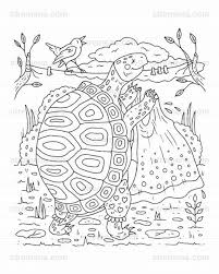 Cute Printable Coloring Pages Turtle And Frog Etsy Turtle Coloring Pages Printable Coloring Pages Cute Coloring Pages