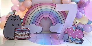 Pusheen is a tubby tabby cat who brings smiles and laughter to people all around the world! 2 Pusheen Birthday Party Standee Decors Hobbies Toys Stationary Craft Occasions Party Supplies On Carousell