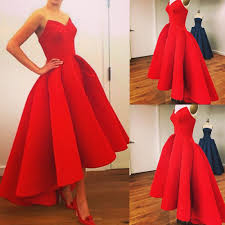 Red Asymmetrical Ball Gown Sweethear Neckline Hi Lo Prom Dress Wedding Party Dress Red Carpet Dress Red Prom Dress Prom Dresses For Teens Homecoming Dresses
