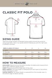 Sizing Guide Beverly Hills Polo Club
