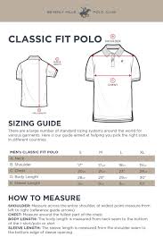 sizing guide beverly hills polo club