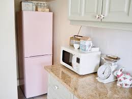 Epoxy paint is designed for use on appliances, but chalkboard paint on a refrigerator works when you lightly sand. How To Paint Your Fridge Dainty Dress Diaries