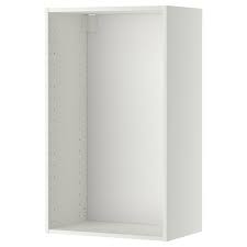 Taupe and white sound like a bland kitchen cabinet color scheme until you consider the possibilities for accessorizing. Metod White Wall Cabinet Frame 60x37x100 Cm Ikea