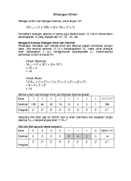 Contoh soal sistem bilangan biner. Bilangan Biner Doc 92kb