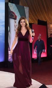 Nancy Ajram S Dress Long Chiffon Evening Dress Dresses Evening Dresses