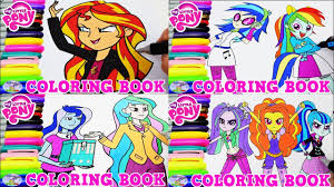 Sonata dusk coloring pages template. My Little Pony Coloring Book Sunset Shimmer Dazzlings Episode Surprise Egg And Toy Collector Setc Youtube