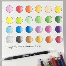 Create A Color Chart For Your Watercolor Pencils Using Our