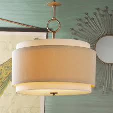 Drum ceiling lights not only look elegant, but they can also suit any home décor style. Double Drum Pendant Large Drum Shade Chandelier Drum Pendant Lighting Large Lamp Shade