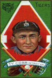 Detroit, MI, Detroit Tigers, Tyrus Raymond Cobb, Baseball Card