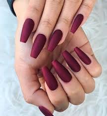 Including almond nails, stiletto nails, coffin nails and more. Fall Nails Burgundy