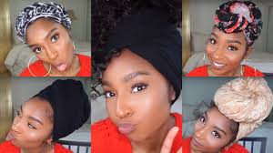 Click through our gallery of 20 short celeb hairstyles that made a career and find the perfect cut for your face shape. How To 9 Easy Quick Turban Headwrap Styles Styles For Short To Long Natural Hair Twa Youtube