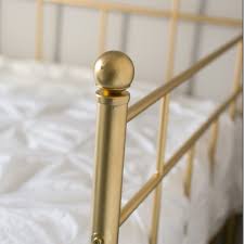 Metal decor items or outdoor metal furniture require one of two kinds of paint when you want to give them new life, cover rusted spots, or change their color. Gold Bed Frame Created With Spray Paint