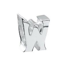 Find the perfect letter w stock photo. Materia Beads Buchstabe W Alphabet 925 Sterling Silber Fur Ketten Armbander Ebay