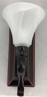 Keystone Rv Slide Out Very Modern Wall Sconce Light Frosted Glass Shade 110v Ebay