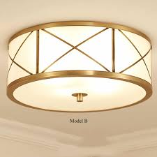 Decorate your new home with our cheap and wide range of ceiling lights at catalogue singapore. Tammika Vintage Brass Drum Ceiling Lamps