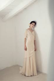 Yu Dress From Cortana Wedding Dresses Bridal Collection Blush Silk Georgette Dress With 3 4 Len Japanese Wedding Dress Casual Wedding Dress Bridal Collection