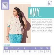 Lularoe Amy Sizing Chart 2018 In 2019 Lularoe Size Chart