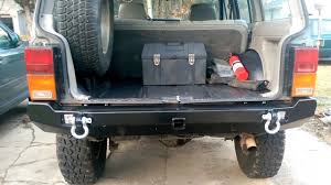 Diy off road gg custom metal fab. 89 Cherokee Jcr Crusader Rear Bumper W Led Install Youtube