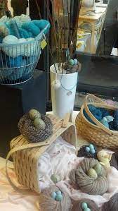 Pin By Mary Q Needles On Yarns And Needles Yarn Store Display Ideas Yarn Display Spring Window Display
