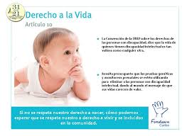 Esta tesis ha sido corroborada por la doctrina del tribunal constitucional el cual ha manifestado que del art. 31for21 Sindromededown Por El Derecho A La Vida Vida Onu Decir No