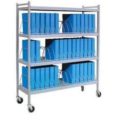 Medical Chart Carts With Vertical Racks Large