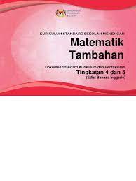 Dskp Additional Mathematics Form 4 And 5 Dlp Pdf