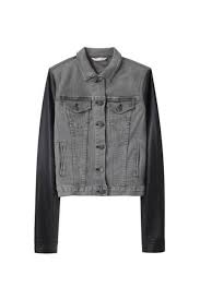 The Year S Best Trends Leather Sleeve Jacket Distressed Denim Jacket Fitted Denim Jacket