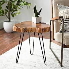 Apply an even coat of spray paint on the legs and allow to try for the amount of time indicated on the. Natural Acacia Wood Side Table Kirklands