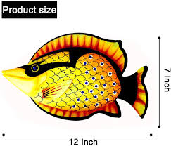 Under $10 · top brands · >80% items are new Buy Metal Fish Wall Art Decor Set Of 4 Ocean Themed Metal Art Wall Decor For Outdoor Or Indoor Home Bathroom Garden Pool Patio Deck Online In Indonesia B08fd4strr