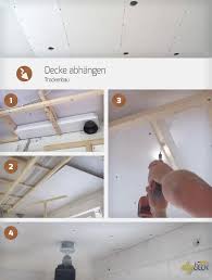 Decke Abhangen Anleitung Trockenbau Auf Einer Holz Unterkonstruktion Dieser My Blog Open Living Room Design Ceiling Design Home Diy