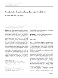 Masumiyet (tv series 2021) cast and crew credits, including actors, actresses, directors, writers and more. Pdf Mycotoxin Levels And Incidence Of Mould In Turkish Rice