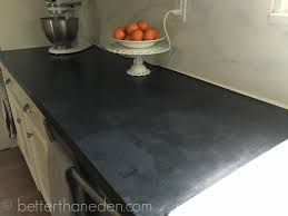 a faux soapstone painted countertop