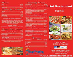 Full Color Glossy Restaurant Menu Printing Is Available At Low Cost In U S Http Www Njprintandweb Co Restaurant Menu Design Menu Restaurant Menu Printing