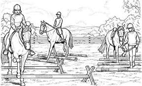 Make a fun coloring book out of family photos wi. Horse Riding Coloring Pages Learny Kids