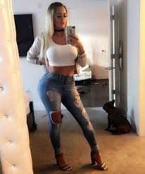 Danii Banks Fashion Ripped Jean Over Knee Boot